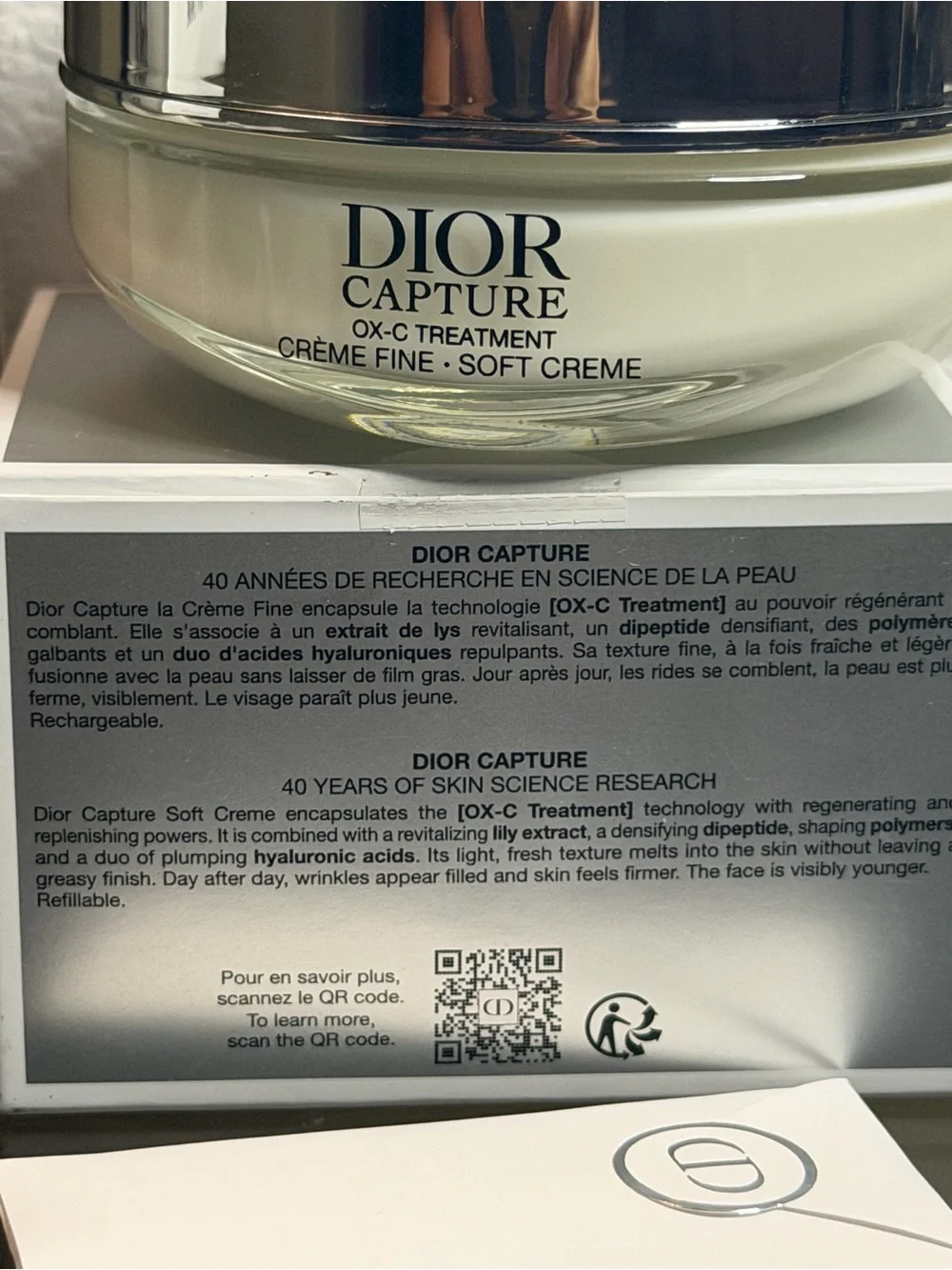 Dior Capture Ox-C Treatment Crème Fine - 50ml/ 1.7oz